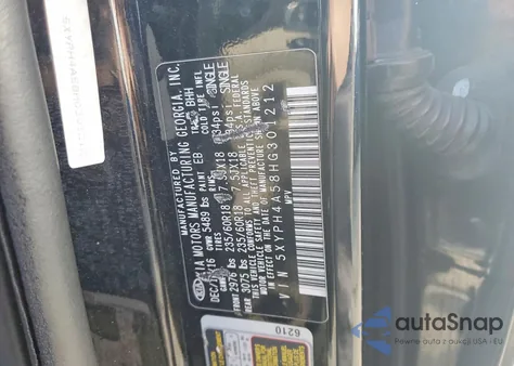 2017 Kia Sorento Ex z USA, uszkodzony, nr VIN 5XYPH4A58HG301212